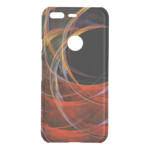 Breaking the Circle Vortex of Fire Abstract Art Uncommon Google Pixel Case
