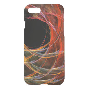 Breaking the Circle Vortex of Fire Abstract Art iPhone SE/8/7 Case