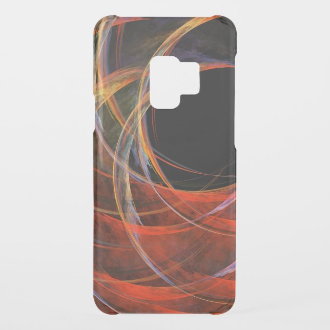 Breaking the Circle Vortex of Fire Abstract Art Uncommon Samsung Galaxy Case (Back)