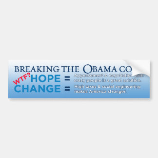 Breaking The Obama Code Bumper Sticker
