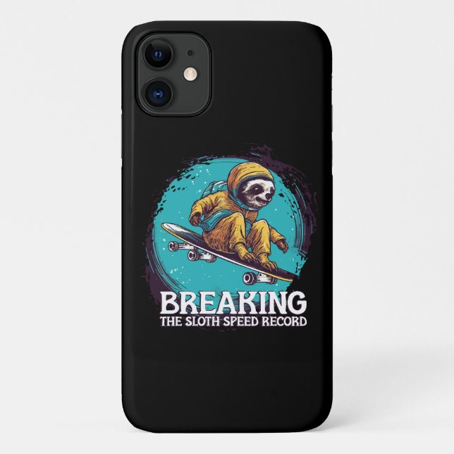 breaking the sloth speed record Case-Mate iPhone case (Back)