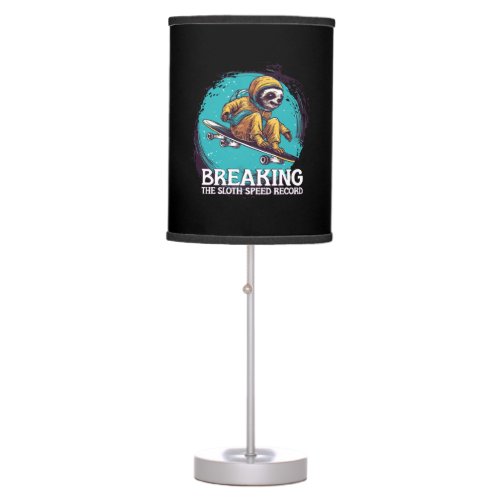 breaking the sloth speed record table lamp