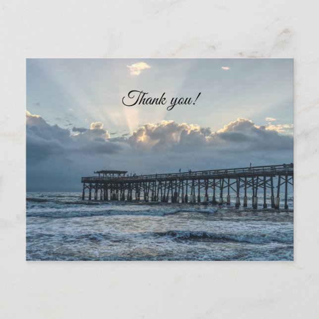 Breaking Through At Cocoa Thank you Postcard (Front)