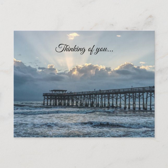 Breaking Through At Cocoa Thinking Of You Postcard (Front)