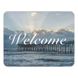 Breaking Through At Cocoa Welcome Door Sign