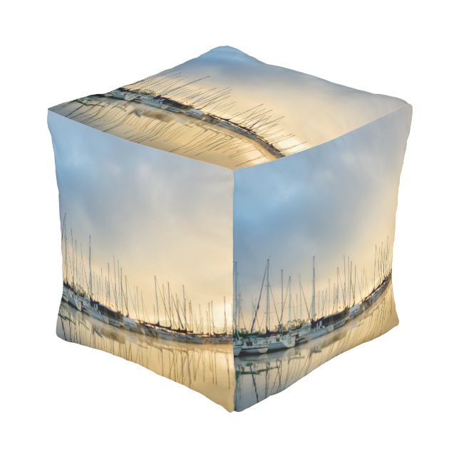 Breaking Through II Pouf (Angled Front)