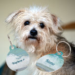 Breaking Wave Pet ID Tag<br><div class="desc">Breaking waves of tropical blue water.  There is plenty of space for multiple contact numbers on the reverse side.

All images are original photography by JLW_PHOTOGRAPHY</div>