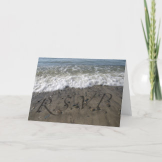 Breaking Wave RSVP Greeting Card