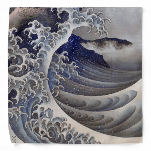 Breaking Waves Hokusai Bandana