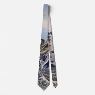 Breaking Waves, Hokusai Neck Tie