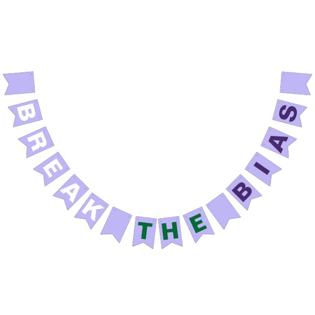 BreakTheBias Hashtag International Women's Day Bunting Flags (All)