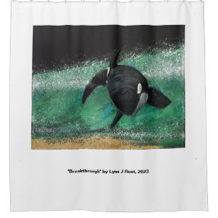 "Breakthrough" Art Shower Curtain