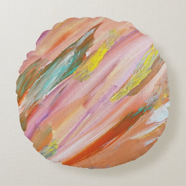 Breakthrough Round Pillow (Front)