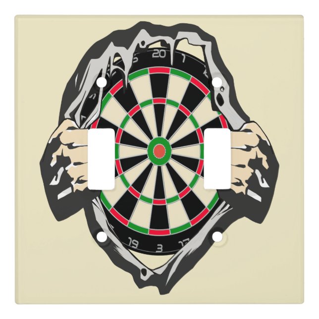Breakthrough to the Bullseye Dartboard Light Switch Cover (Front)