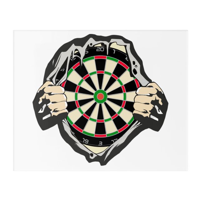 Breakthrough to the Bullseye – Ultimate Dartboard  Acrylic Print (Front)