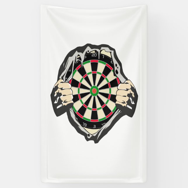 Breakthrough to the Bullseye – Ultimate Dartboard  Banner (Vertical)