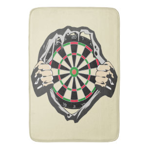 Breakthrough to the Bullseye – Ultimate Dartboard  Bath Mat