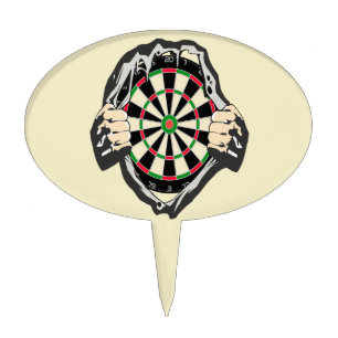Breakthrough to the Bullseye – Ultimate Dartboard  Cake Topper