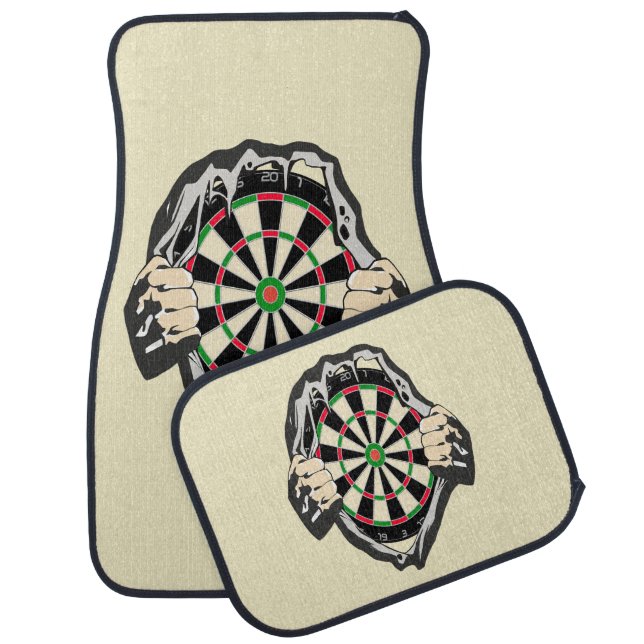 Breakthrough to the Bullseye – Ultimate Dartboard  Car Floor Mat (Set)