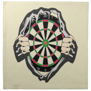 Breakthrough to the Bullseye – Ultimate Dartboard Cloth Napkin