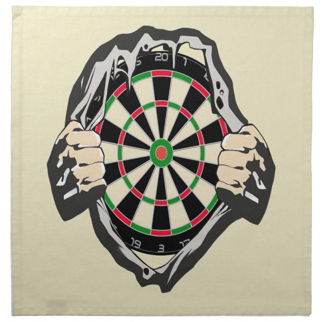 Breakthrough to the Bullseye – Ultimate Dartboard  Cloth Napkin (Front)