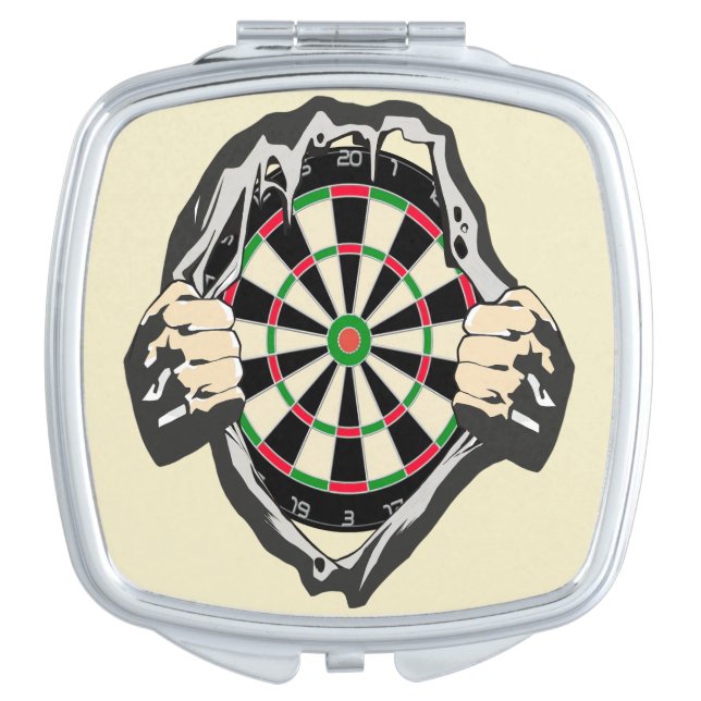 Breakthrough to the Bullseye – Ultimate Dartboard  Compact Mirror (Front)