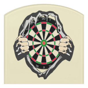 Breakthrough to the Bullseye – Ultimate Dartboard  Door Sign