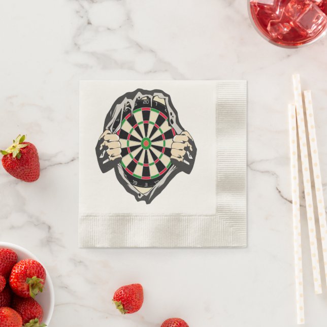 Breakthrough to the Bullseye – Ultimate Dartboard  Napkins (Insitu)