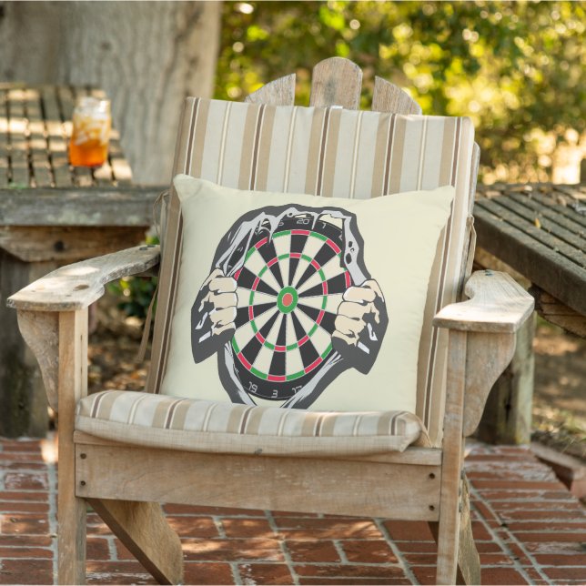 Breakthrough to the Bullseye – Ultimate Dartboard  Outdoor Pillow (Chair)