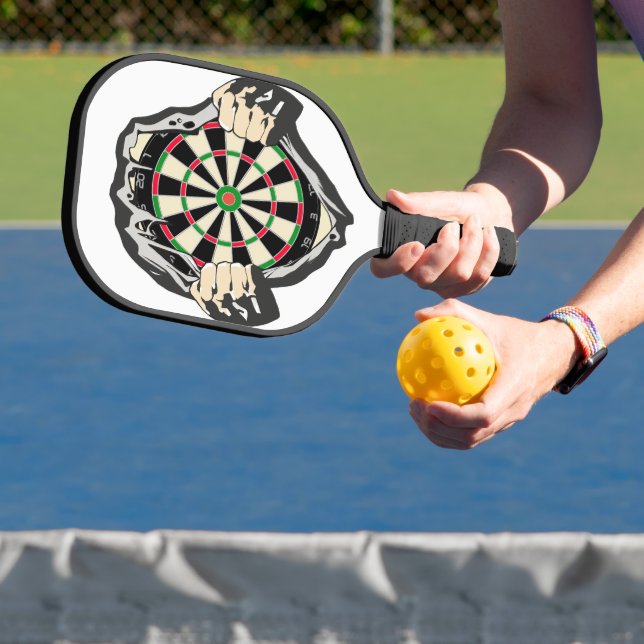 Breakthrough to the Bullseye – Ultimate Dartboard  Pickleball Paddle (Insitu)
