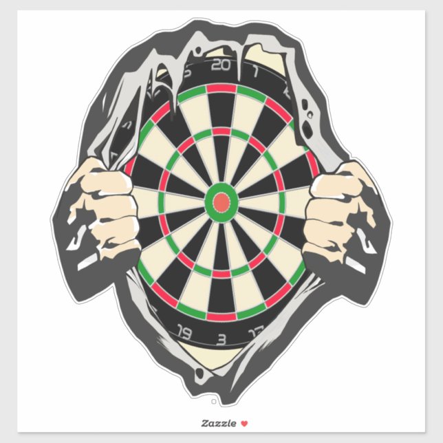 Breakthrough to the Bullseye – Ultimate Dartboard  Sticker (Sheet)