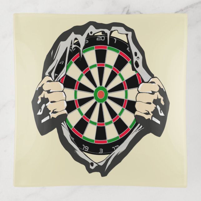 Breakthrough to the Bullseye – Ultimate Dartboard  Trinket Tray (Front)