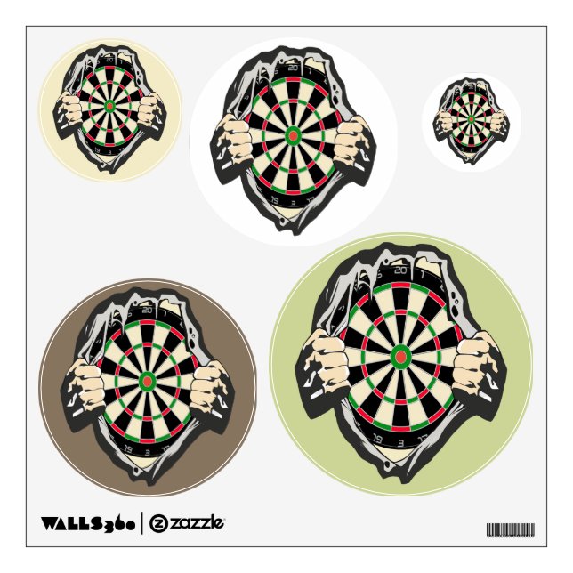 Breakthrough to the Bullseye – Ultimate Dartboard  Wall Decal (Front)