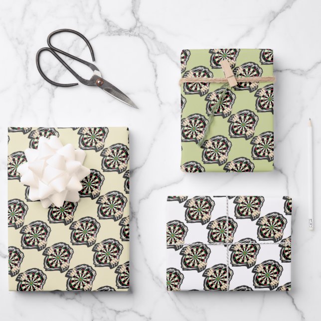 Breakthrough to the Bullseye – Ultimate Dartboard  Wrapping Paper Sheets (Front)
