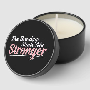 Breakup Made Me Stronger - Grief Recovery Mini Candle Favors