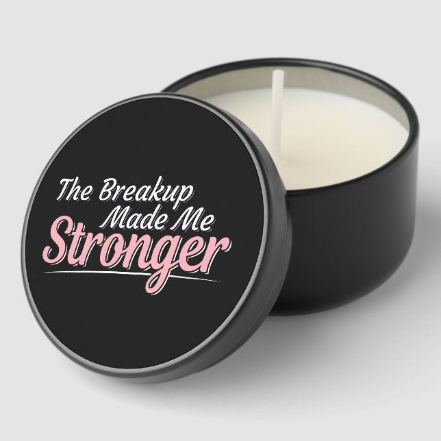 Breakup Made Me Stronger - Grief Recovery Mini Candle Favors (Corner)