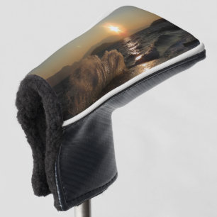 Breakwater Sunset in Croatia – Adriatic Bura Waves Golf Head Cover