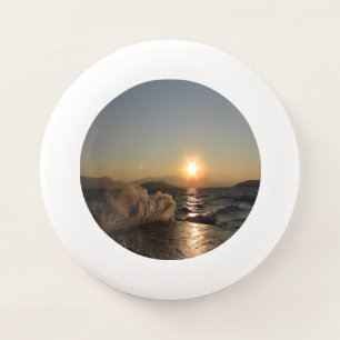 Breakwater Sunset in Croatia – Adriatic Bura Waves Wham-O Frisbee