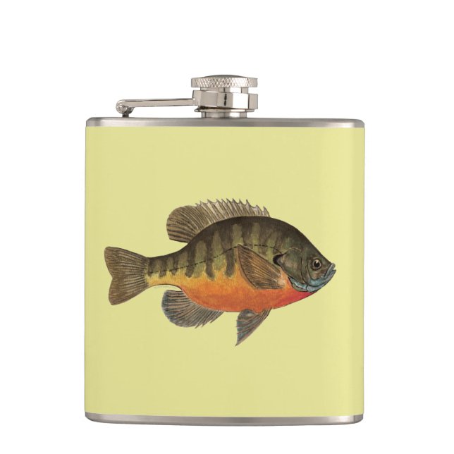 Bream, Bluegill Fishing Flask (Front)