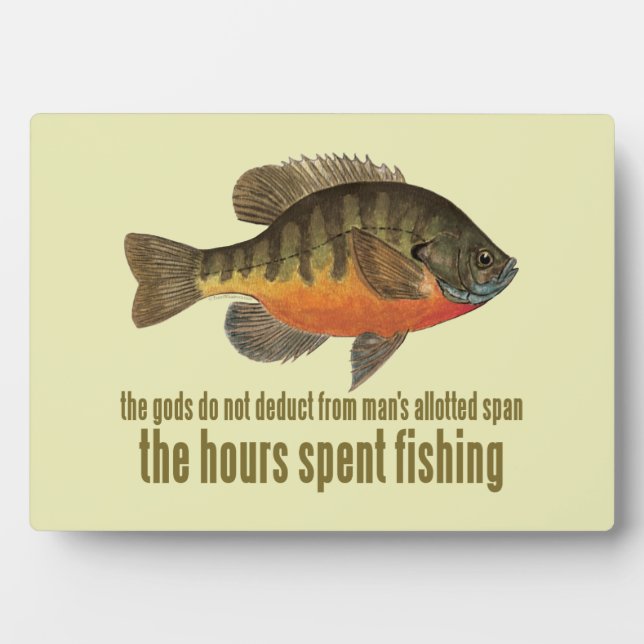 Bream Fishing Plaque (Front)