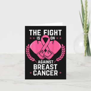 Breast Awareness Cancer Chemotherapy Aware Boxing Card