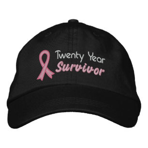 Breast Cancer 20 Year Survivor Embroidered Baseball Cap