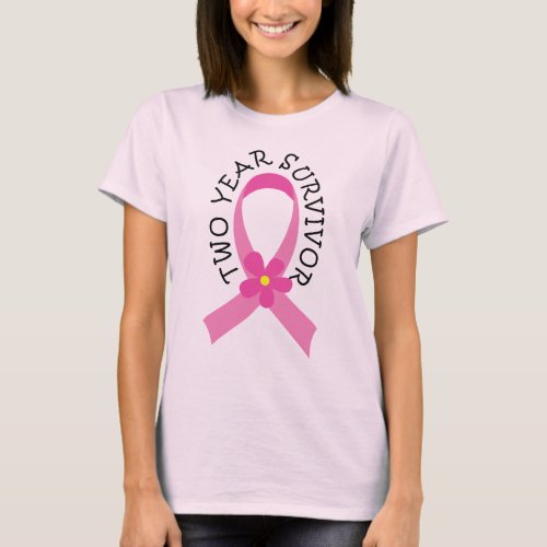 Breast Cancer 2 Year Survivor Tie Dye Tshirt