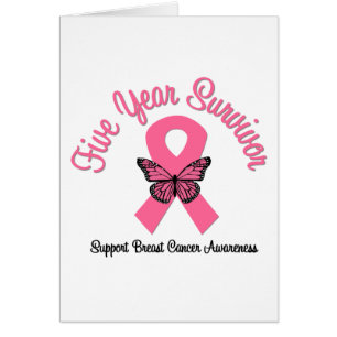 Breast Cancer 5 Year Survivor Cards