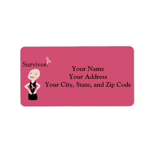 Breast Cancer Address Labels by SurvivorNovelties