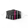 Breast Cancer American Flag Thin Pink Line Adult Cloth Face Mask