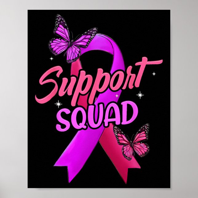 Breast Cancer And Domestic Violence Awareness Butt Poster (Front)