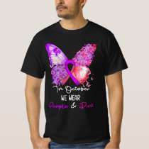 Breast Cancer And Domestic Violence Awareness Butt T-Shirt