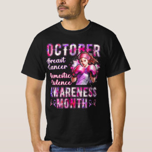 Breast Cancer And Domestic Violence Awareness Mont T-Shirt