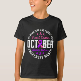 Breast Cancer And Domestic Violence Awareness Mont T-Shirt